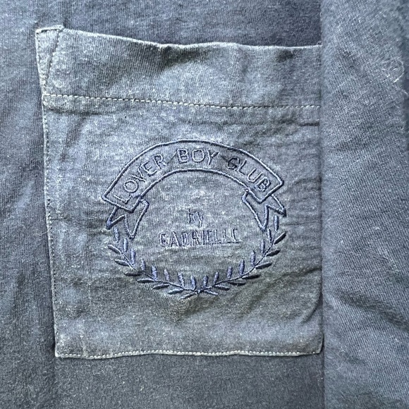 gabrielle Other - NWOT navy blue lover boy club by Gabriel pocket tee